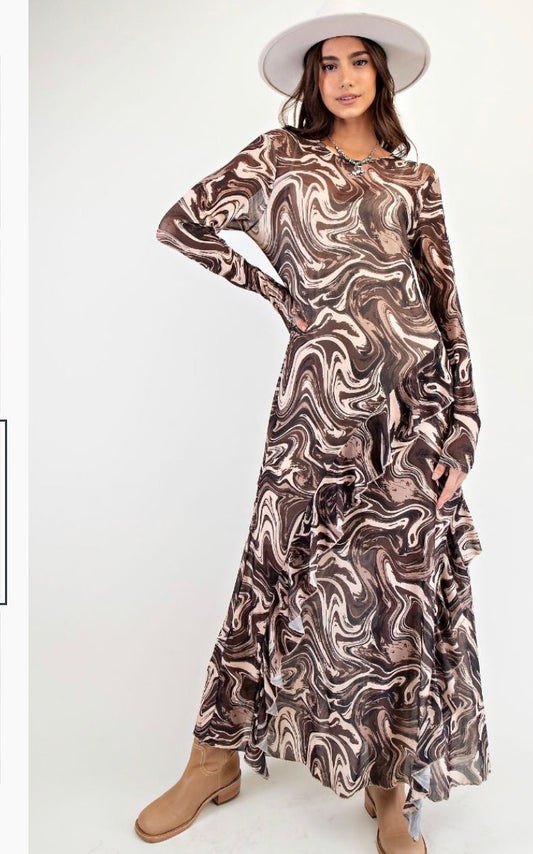 BROWN TRUFFLE DRESS