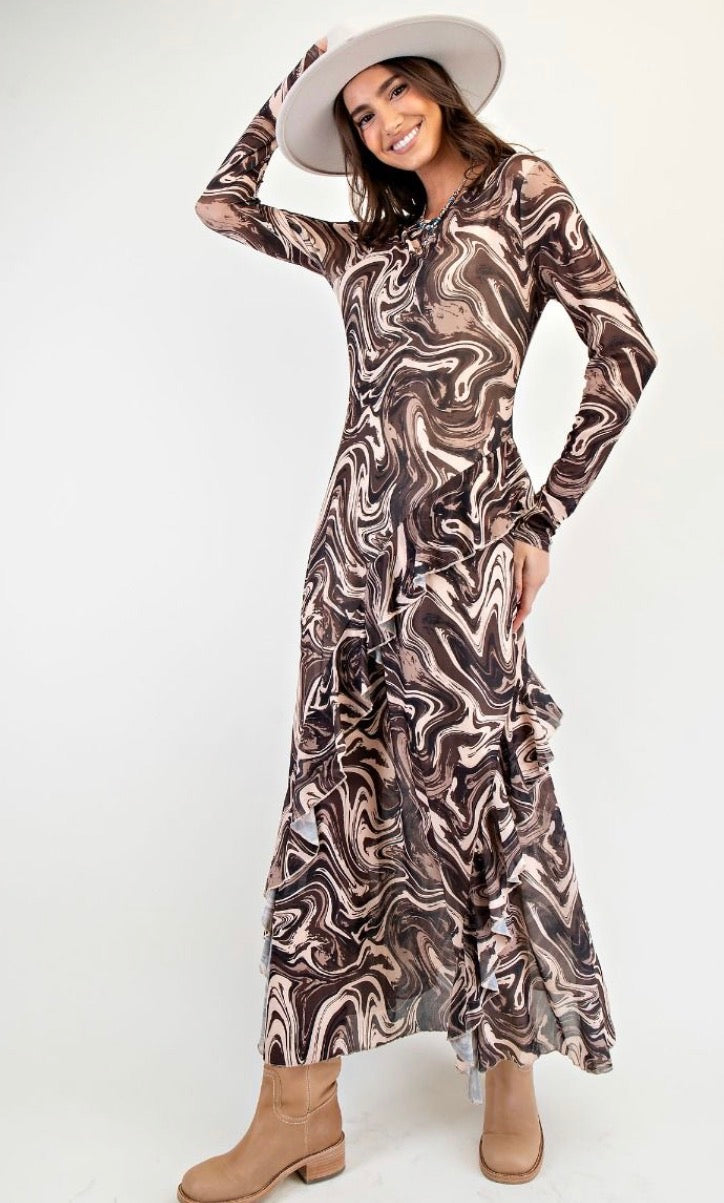 BROWN TRUFFLE DRESS