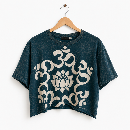 Lotus Vintage Crop Tee