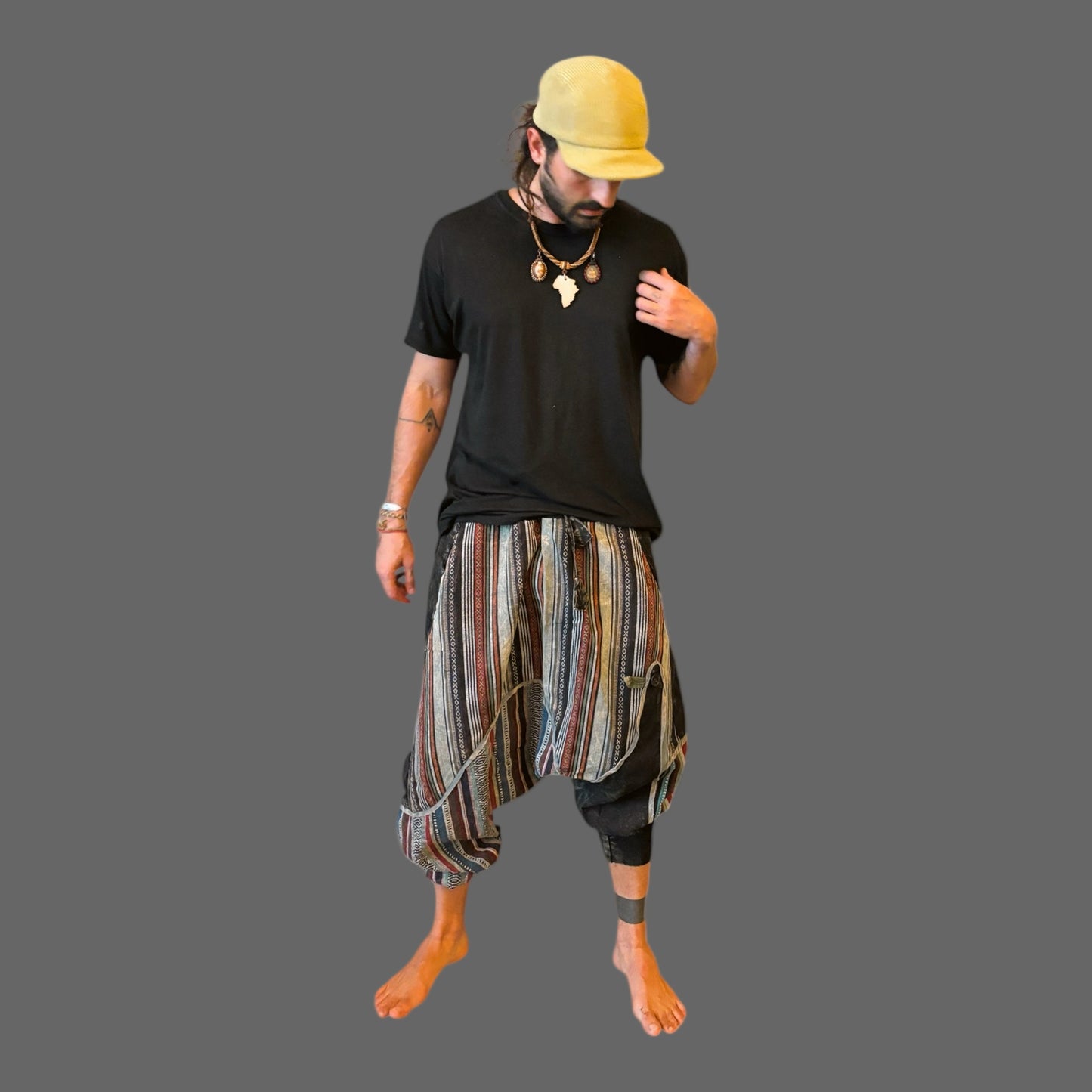 BOHEMIAN PATCHWORK UNISEX HAREM PANTS