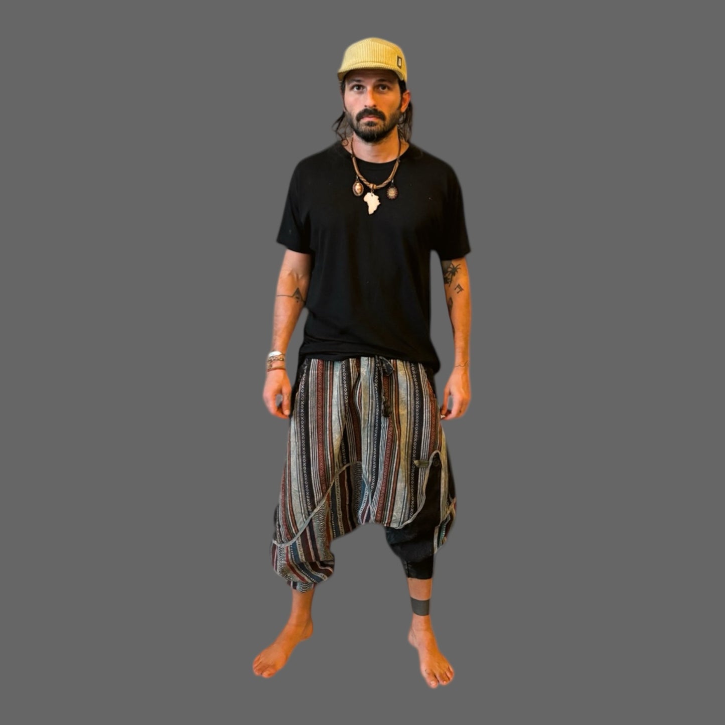 BOHEMIAN PATCHWORK UNISEX HAREM PANTS